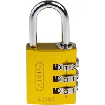 Visací zámek Bezpečnostní visací zámek, Hliník, ocel Vnitřní, venkovní 5mm třmen, Žlutá
