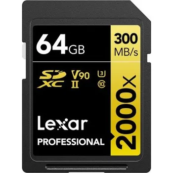 Paměťová karta Karta SD SDHC 64 GB Ne TLC Lexar, řada: Gold 0 → 70°C 2000x