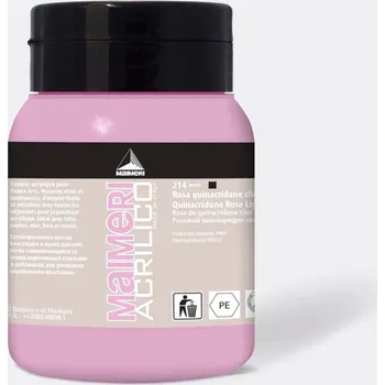 Speciální výtvarná barva Akrylová barva Maimeri Acrilico 500 ml – Quinacridone rose light