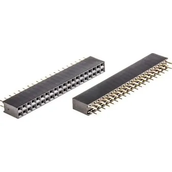 Elektrický konektor Patice PCB, rozteč: 2.54mm, počet kontaktů: 40, počet řad: 2, Průchozí otvor lišta ASSMANN WSW