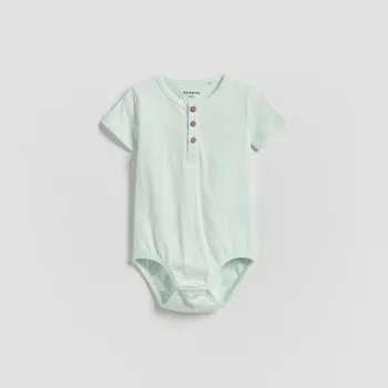 Kojenecký body Reserved - Body s vysokým podílem bavlny - bledá zelená - 274HV-07X - 274HV-07X-98