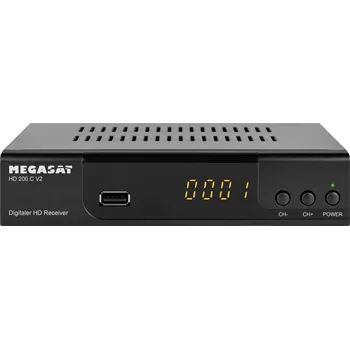 Set top box MegaSat HD 200 C V2 kabelový HD přijímač přední USB slot počet tunerů: 1