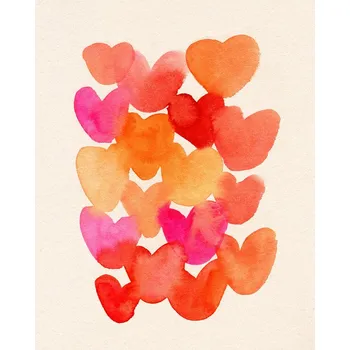 Plakát Plakát, Obraz - Hearts, Ekaterina Koroleva