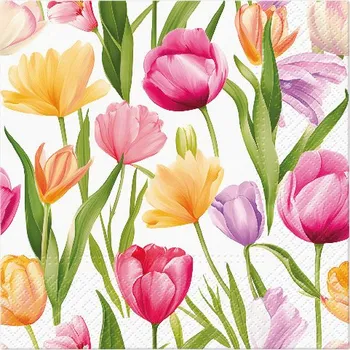 Papírový kapesník Paw Ubrousky PAW Dekor L (20ks) Tulip Dream Pattern 616741