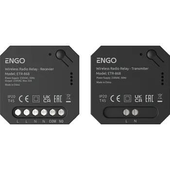 Relé ENGO ETR-868 Bezdrátové relé EngoLink, ovládané rádiově, 868 MHz, 230V