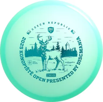 Disc golf Discmania Konopiště Open 2025 Stag Color Glow C-Line P3x 176g Modrá