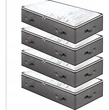 Úložný box 4X ÚLOŽNÝ BOX NA OBLEČENÍ ORGANIZÉR DO SKŘÍNĚ KONTEJNERY 90L