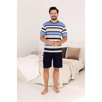 Pánská móda PÁNSKÉ PYŽAMO 501 W/26 Béžová XL