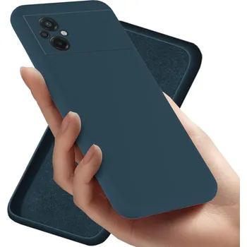 Pouzdro na mobilní telefon Zadní Kryt RCBR pro Xiaomi Poco M5 4G SILICON CASE modrý