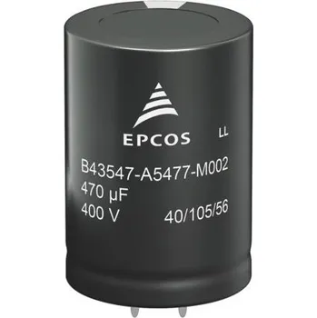 Kondenzátor Kondenzátor 820μF ±20procent 75mΩ 400V dc Nasazovací Elektrolytický řada B43544 Epcos