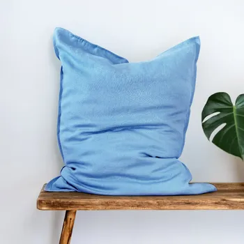 Povlak na polštářek TULULUM Lněný povlak na polštář COMFORT BABY BLUE Rozměr polštáře: 70 x 90 cm