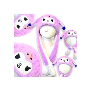 Čepice ČEPICE S POHYBLIVÝMI UŠIMA KUROMI TLAPKY POHYBLIVÉ UŠI SVÍTÍ