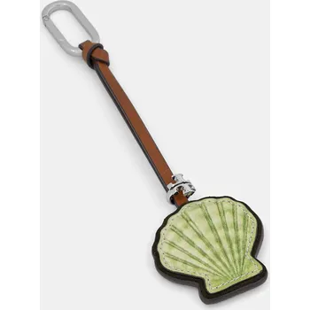 Kožená klíčenka Tory Burch Shell 179177 zelená 70X, vel. ONE SIZE