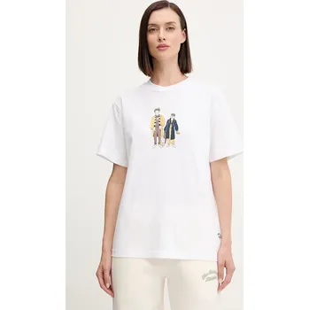 Bavlněné tričko New Balance WT53926WT bílá 00X, vel. S