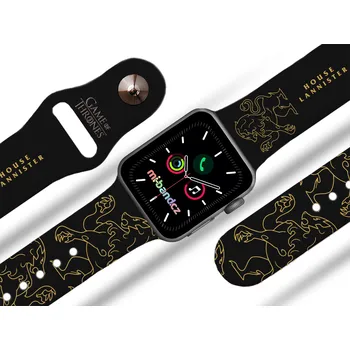 Ostatní příslušenství k chytrým hodinkám Game of Thrones Apple watch řemínek GOT 7 - rod lannisterů 2 Rozměr: 38/40/41/42(S10)mm