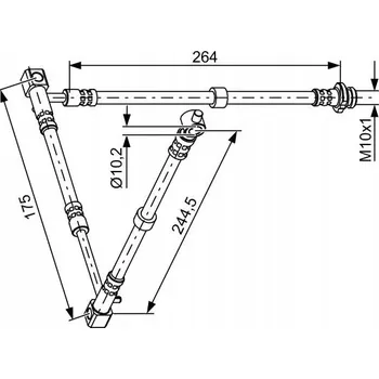 Brzdová hadice Brzdová hadice Bosch 1 987 481 836 - flexibilní