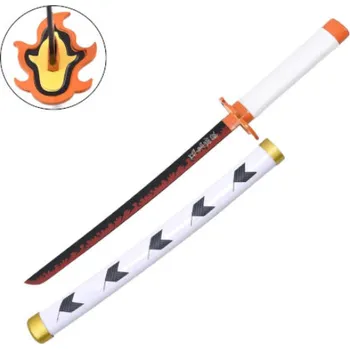 Replika zbraně Katana Mini Bamboo Demon Slayer Rengoku
