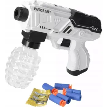 Dětská zbraň BEZPEČNÁ PISTOLE NA VODNÍ KULKY A ŠIPKY 2V1