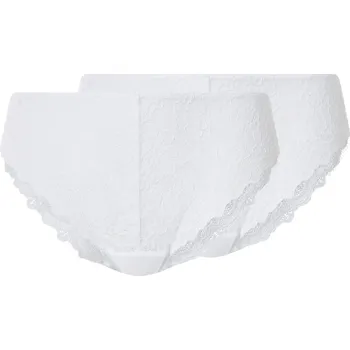 Kalhotky esmara® Dámské kalhotky s krajkou, 2 kusy (bílá, M(40/42))