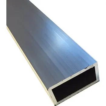 Modelářský materiál Hliníková trubka Obdélníkový, délka: 1m x 20mm, tloušťka: 2mm, šířka: 50mm, T6
