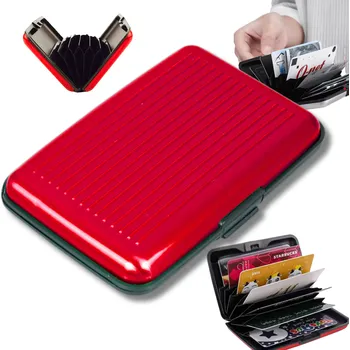 Peněženka PÁNSKÁ PENĚŽENKA POUZDRO NA KARTY OCHRANA RFID POUZDRO ANTYKRADZIEŻOWE DRŽÁK KARET