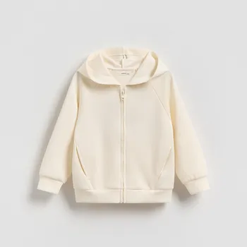 Dívčí oblečení Reserved - BABIES` JOGGING TOP - krémová - 910HV-01X - 910HV-01X-80