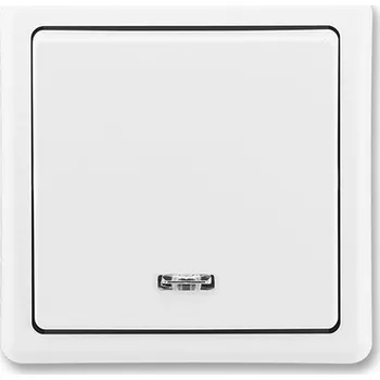 vypínač Instalační spínač 3553-21289 B1, classic, č.1 plus doutnavka, bílý