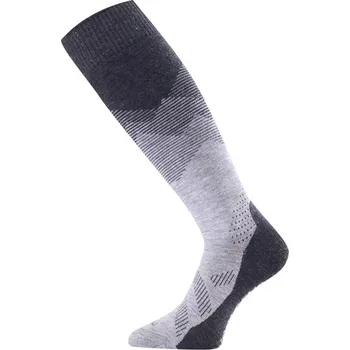 Pánské termoprádlo Lasting merino lyžařské podkolenky FWM 816 šedé Velikost: (34-37) S ponožky