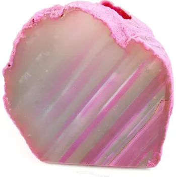 Svícen Achát růžový svícen 588g z Brazílie