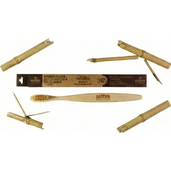 Zubní kartáček Bambusový zubní kartáček Měkký, 1 ks, Sattva