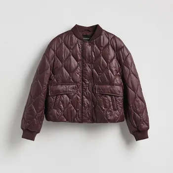 Dámský kabát Reserved - Prošívaná bunda - mahagonová - 483IA-93X - 483IA-93X-S