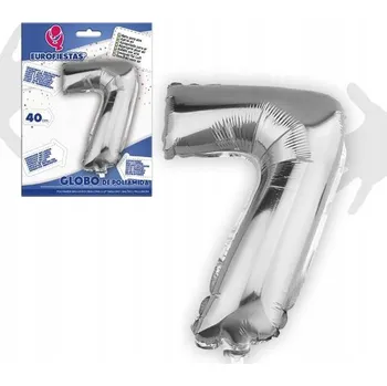 Balónek Ouda Party - Hliníkový balónek ve tvaru číslice, 40 cm, stříbrný