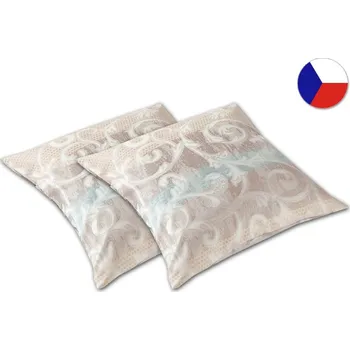 Dekorativní polštářek Damaškový dekorační polštářek 40x40 EXCELLENT ORNELLA Florencia ornament hnědý