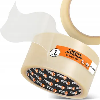 Balicí páska Polax průhledná šířka 48 mm délka 55 m 1 ks