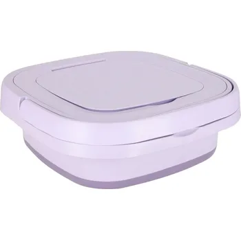 Praní a péče o prádlo Mini skládací přenosná pračka 12L fialová