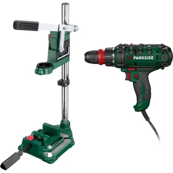 Vrtačka Parkside PNS 300 B3 + stojan na vrtačku a svěrák