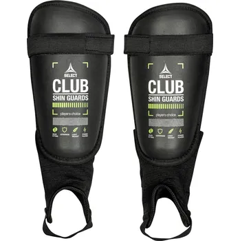Fotbalový chránič Fotbalové chrániče Select Shin Guard Club černo zelená Velikost: L