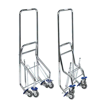 Úklidový vozík Jednokbelíkový vozík pochromovaný 25 l sklapovací