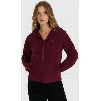Dámská mikina 4F DÁMSKÁ FLEECOVÁ MIKINA NA ZIP SHERPA NOS TFLEF355 AW25 XS