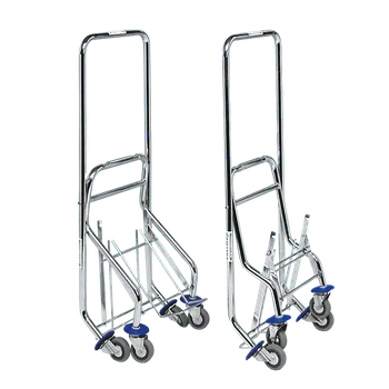 Úklidový vozík Dvojkbelíkový vozík pochromovaný 25 l sklapovací Druh: S košíkem na vodítko na 6l kbelík