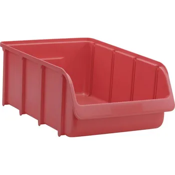 Úložný box Hünersdorff 675100 skladový box , 5, (š x v x h) 312 x 184 x 489 mm, červená, 1 ks