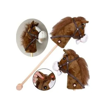 Hobby horsing Hobby Horse Kůň na tyčce Zvuk cvalu a řehtání + pohyblivá tlama ZA5442 univerzální