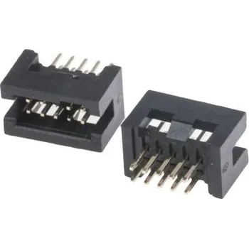 Elektrický konektor Konektor PCB, Vodič-Deska, počet kontaktů: 10, počet řad: 2, rozteč: 1.27mm izolace pájením, orientace těla: Pravý