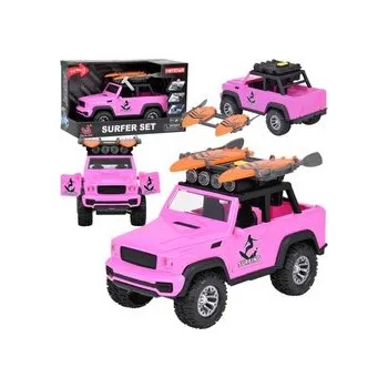 RC model auta Růžové terénní auto off-road surfovací prkna zvuky světla ZA5223 univerzální