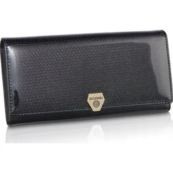 Peněženka Betlewski dámská peněženka z pravé kůže černá