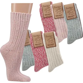 Dámské ponožky Dámské vlněné ponožky v pastelových barvách, 3 páry Velikost: 39-42