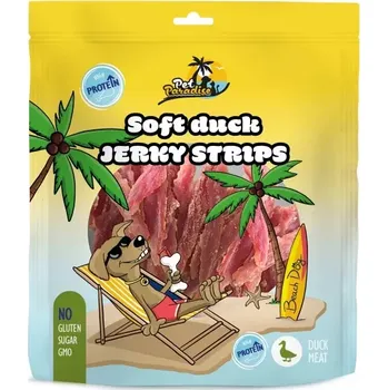 Pamlsek pro psa Pet Paradise Soft Duck Jerky Strips 230g
