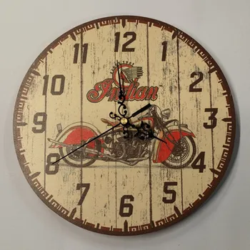 Hodiny Hodiny 24 cm - Motorka Indian