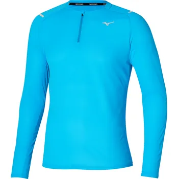 Běžecké oblečení Běžecká mikina Mizuno Dryaeroflow LS HZ J2GAA50423 Velikost textilu: M