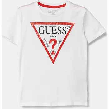 Chlapecké tričko Dětské bavlněné tričko Guess N73I55.K8HM0.PPYA bílá 00X, vel. 118-122